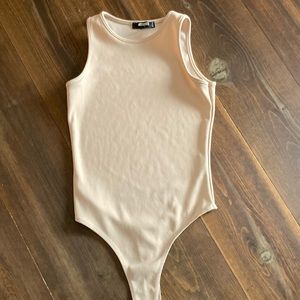 Bodysuit nude by misguided tall size 6